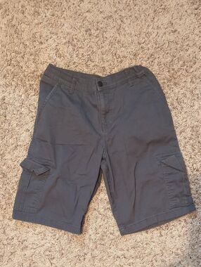 Kids Gray Cargo Shorts